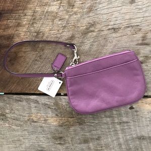 Purple Coach Wristlet